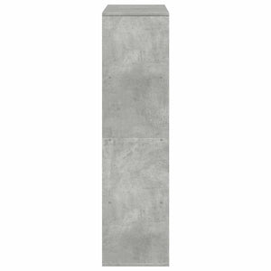 Βιβλιοθήκη/Διαχωριστικό Χώρου Γκρι 100x33x125,5 εκ. Επεξ. Ξύλο