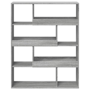 Βιβλιοθήκη/Διαχωριστικό Χώρου Γκρι 100x33x125,5 εκ. Επεξ. Ξύλο