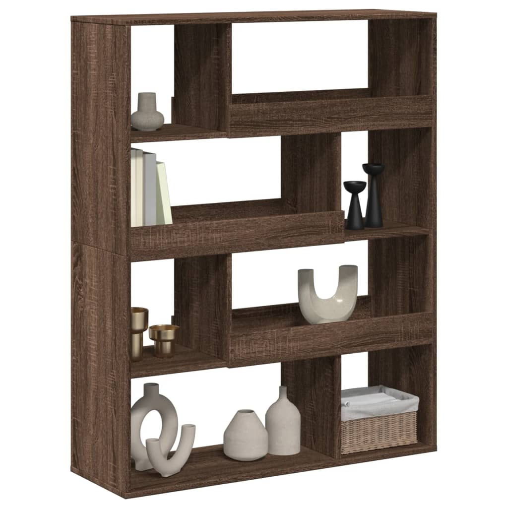 Βιβλιοθήκη/Διαχωριστικό Χώρου Δρυς 100x33x125,5 εκ. Επεξ. Ξύλο