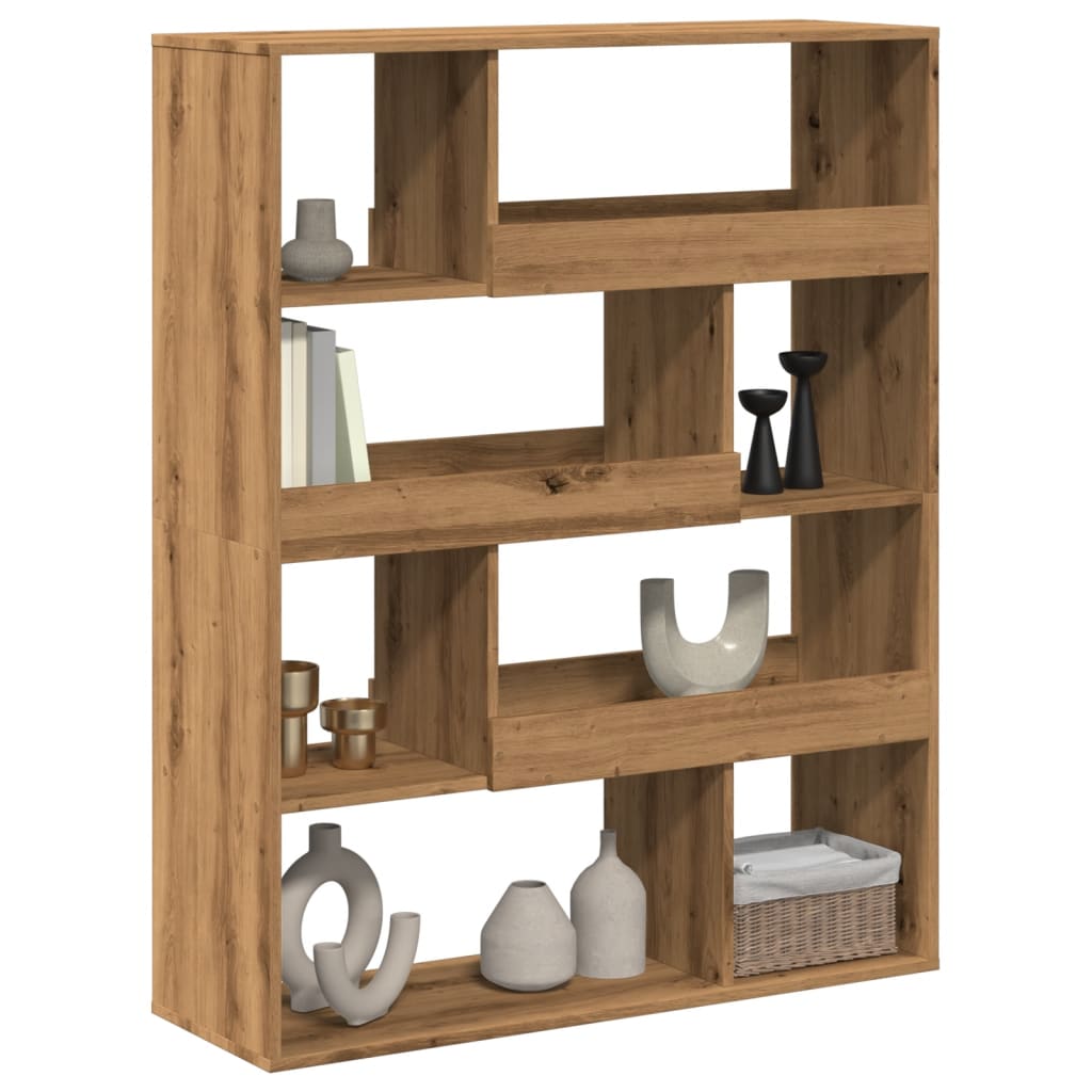 Βιβλιοθήκη/Διαχωριστικό Χώρου Δρυς 100x33x125,5 εκ. Επεξ. Ξύλο