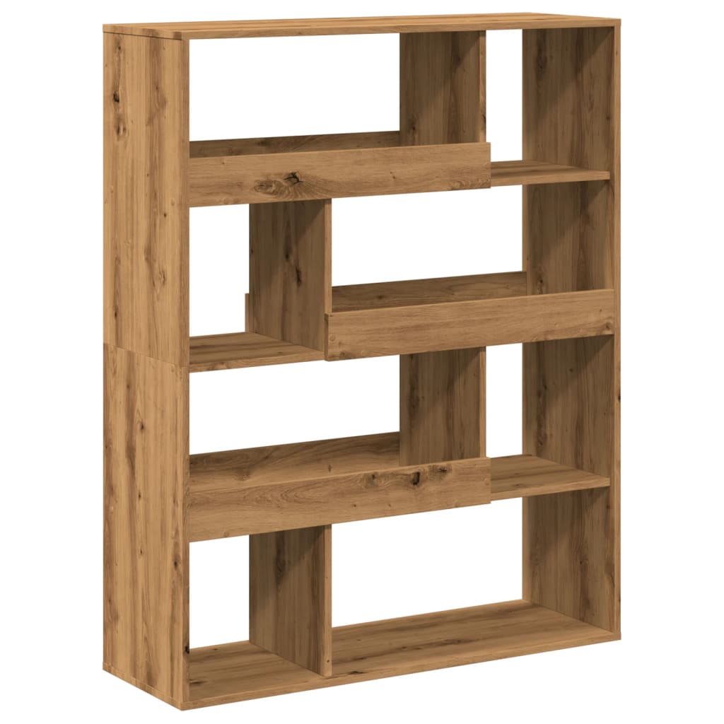 Βιβλιοθήκη/Διαχωριστικό Χώρου Δρυς 100x33x125,5 εκ. Επεξ. Ξύλο