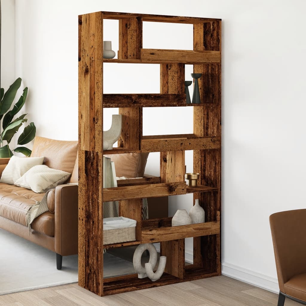 Βιβλιοθήκη/Διαχωριστικό Χώρου 100x33x187,5 εκ. Επεξ. Ξύλο - Pakobazaar