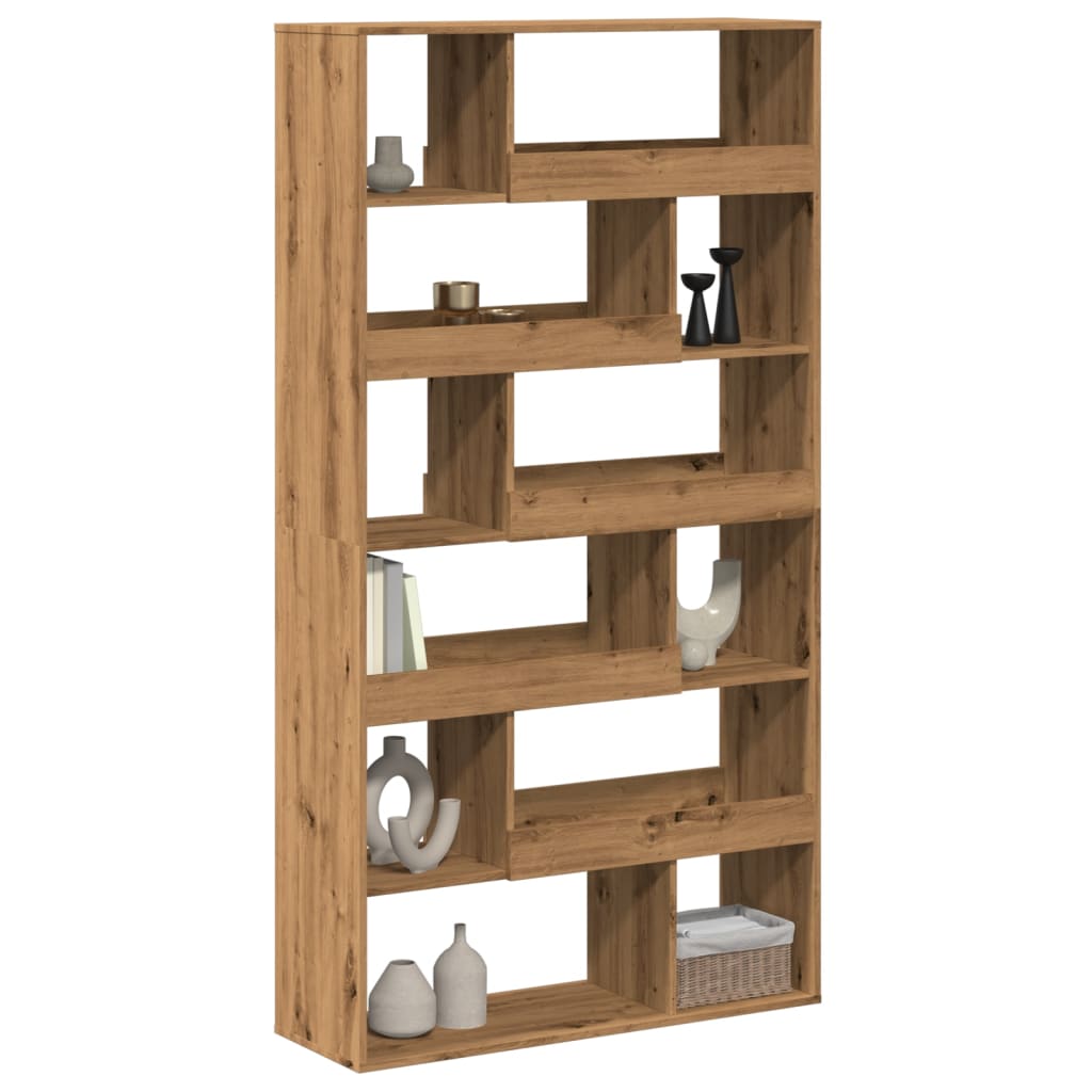 Βιβλιοθήκη/Διαχωριστικό Χώρου Δρυς 100x33x187,5 εκ. Επεξ. Ξύλο - Pakobazaar