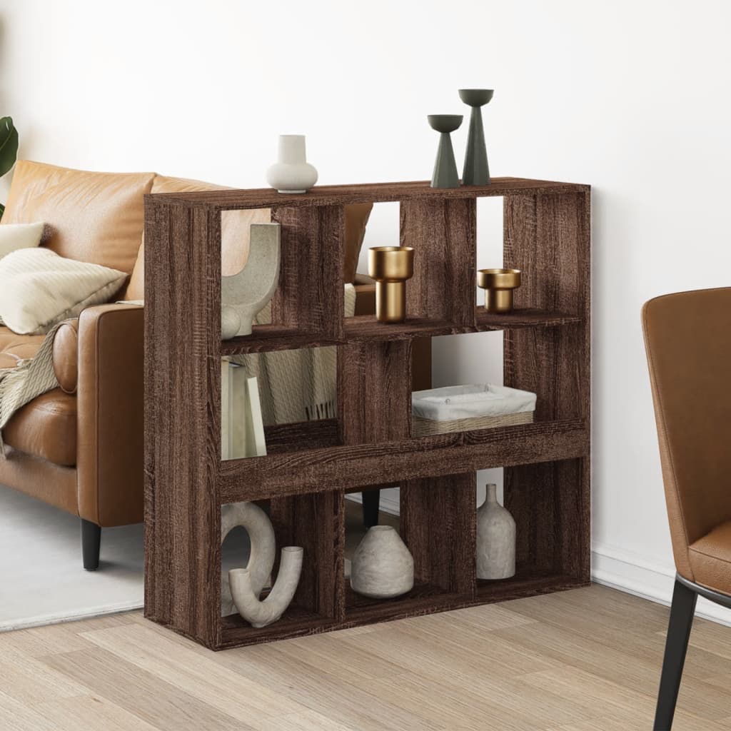 Βιβλιοθήκη/Διαχωριστικό Χώρου Δρυς 100x33x94,5 εκ. Επεξ. Ξύλο