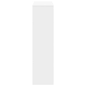 Βιβλιοθήκη/Διαχωριστικό Χώρου Λευκό 100x33x125,5 εκ. Επεξ. Ξύλο