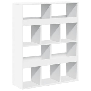 Βιβλιοθήκη/Διαχωριστικό Χώρου Λευκό 100x33x125,5 εκ. Επεξ. Ξύλο