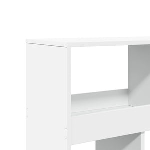 Βιβλιοθήκη/Διαχωριστικό Χώρου Λευκό 100x33x125,5 εκ. Επεξ. Ξύλο