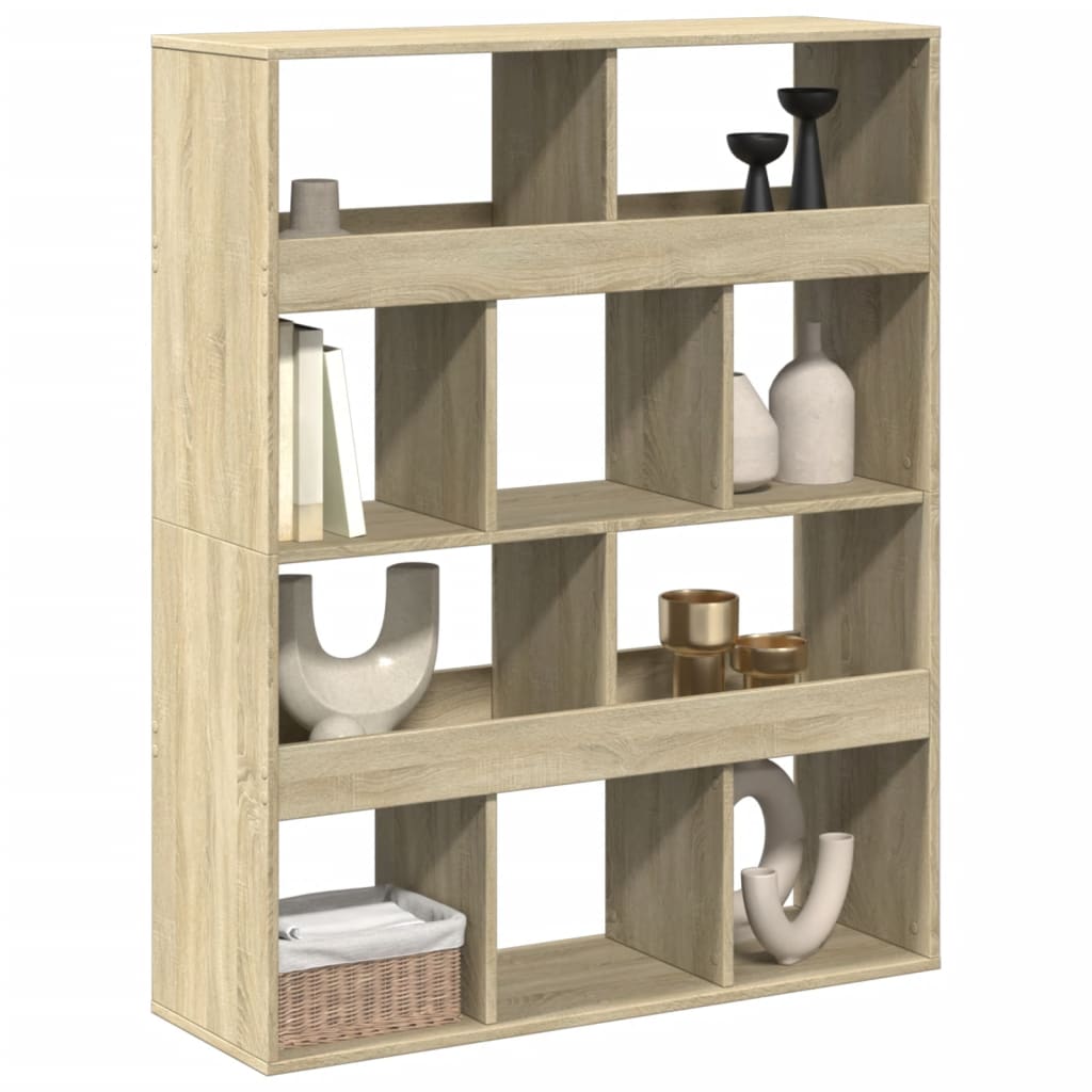 Βιβλιοθήκη/Διαχωριστικό Χώρου Δρυς 100x33x125,5 εκ. Επεξ. Ξύλο - Pakobazaar