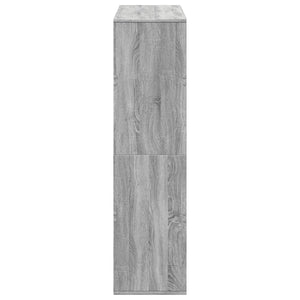 Βιβλιοθήκη/Διαχωριστικό Χώρου Γκρι 100x33x125,5 εκ. Επεξ. Ξύλο