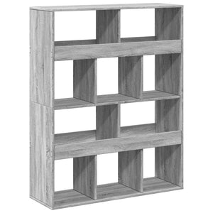 Βιβλιοθήκη/Διαχωριστικό Χώρου Γκρι 100x33x125,5 εκ. Επεξ. Ξύλο