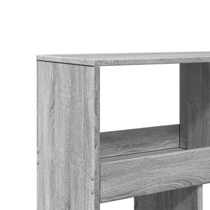 Βιβλιοθήκη/Διαχωριστικό Χώρου Γκρι 100x33x125,5 εκ. Επεξ. Ξύλο