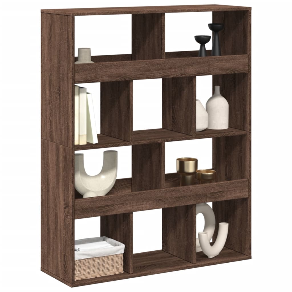 Βιβλιοθήκη/Διαχωριστικό Χώρου Δρυς 100x33x125,5 εκ. Επεξ. Ξύλο