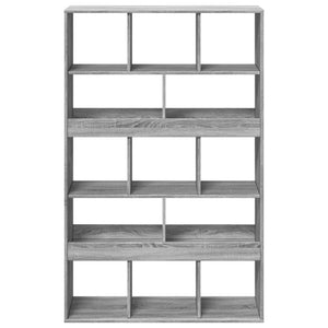 Βιβλιοθήκη/Διαχωριστικό Χώρου Γκρι 100x33x156,5 εκ. Επεξ. Ξύλο