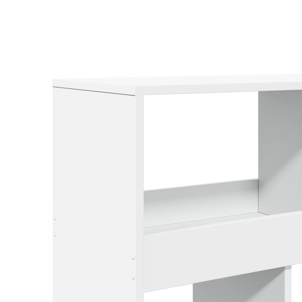 Βιβλιοθήκη/Διαχωριστικό Χώρου Λευκό 100x33x187,5 εκ. Επεξ. Ξύλο