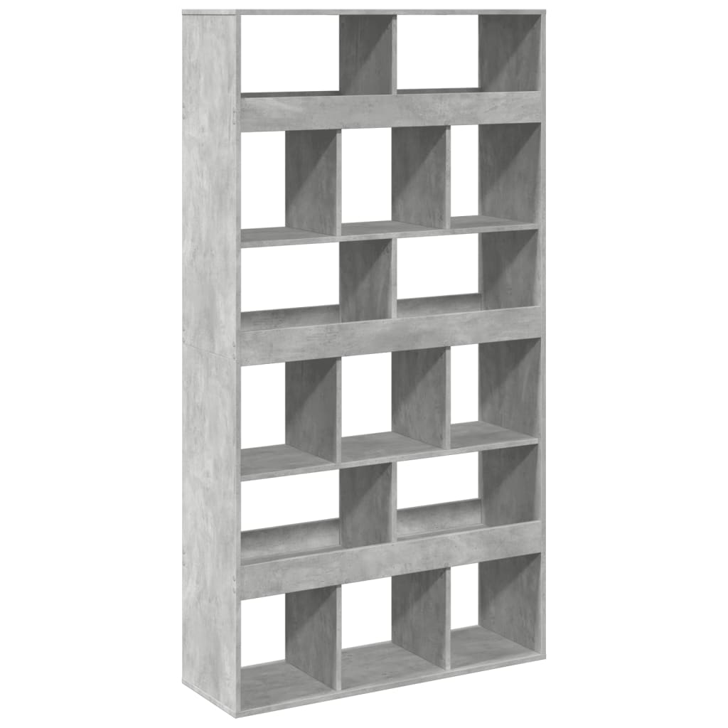 Βιβλιοθήκη/Διαχωριστικό Χώρου Γκρι 100x33x187,5 εκ. Επεξ. Ξύλο - Pakobazaar