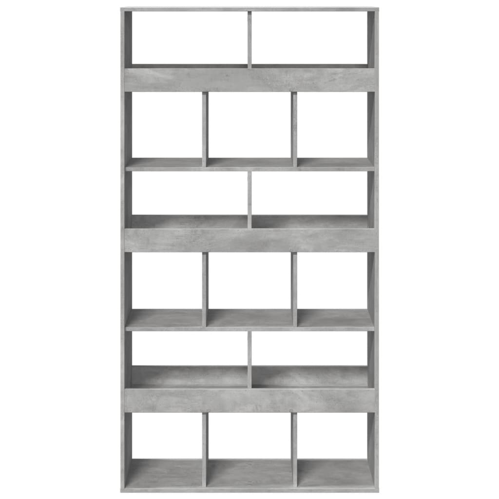 Βιβλιοθήκη/Διαχωριστικό Χώρου Γκρι 100x33x187,5 εκ. Επεξ. Ξύλο - Pakobazaar