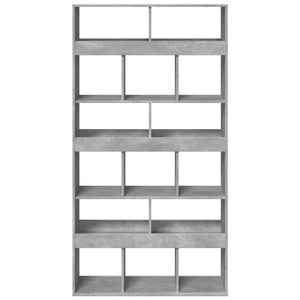 Βιβλιοθήκη/Διαχωριστικό Χώρου Γκρι 100x33x187,5 εκ. Επεξ. Ξύλο - Pakobazaar