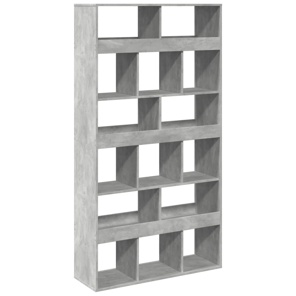 Βιβλιοθήκη/Διαχωριστικό Χώρου Γκρι 100x33x187,5 εκ. Επεξ. Ξύλο - Pakobazaar