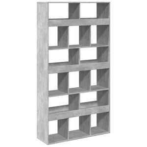Βιβλιοθήκη/Διαχωριστικό Χώρου Γκρι 100x33x187,5 εκ. Επεξ. Ξύλο - Pakobazaar