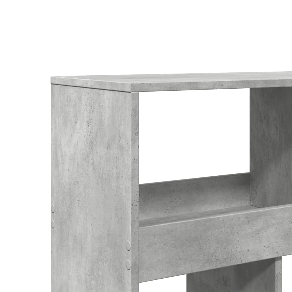 Βιβλιοθήκη/Διαχωριστικό Χώρου Γκρι 100x33x187,5 εκ. Επεξ. Ξύλο - Pakobazaar