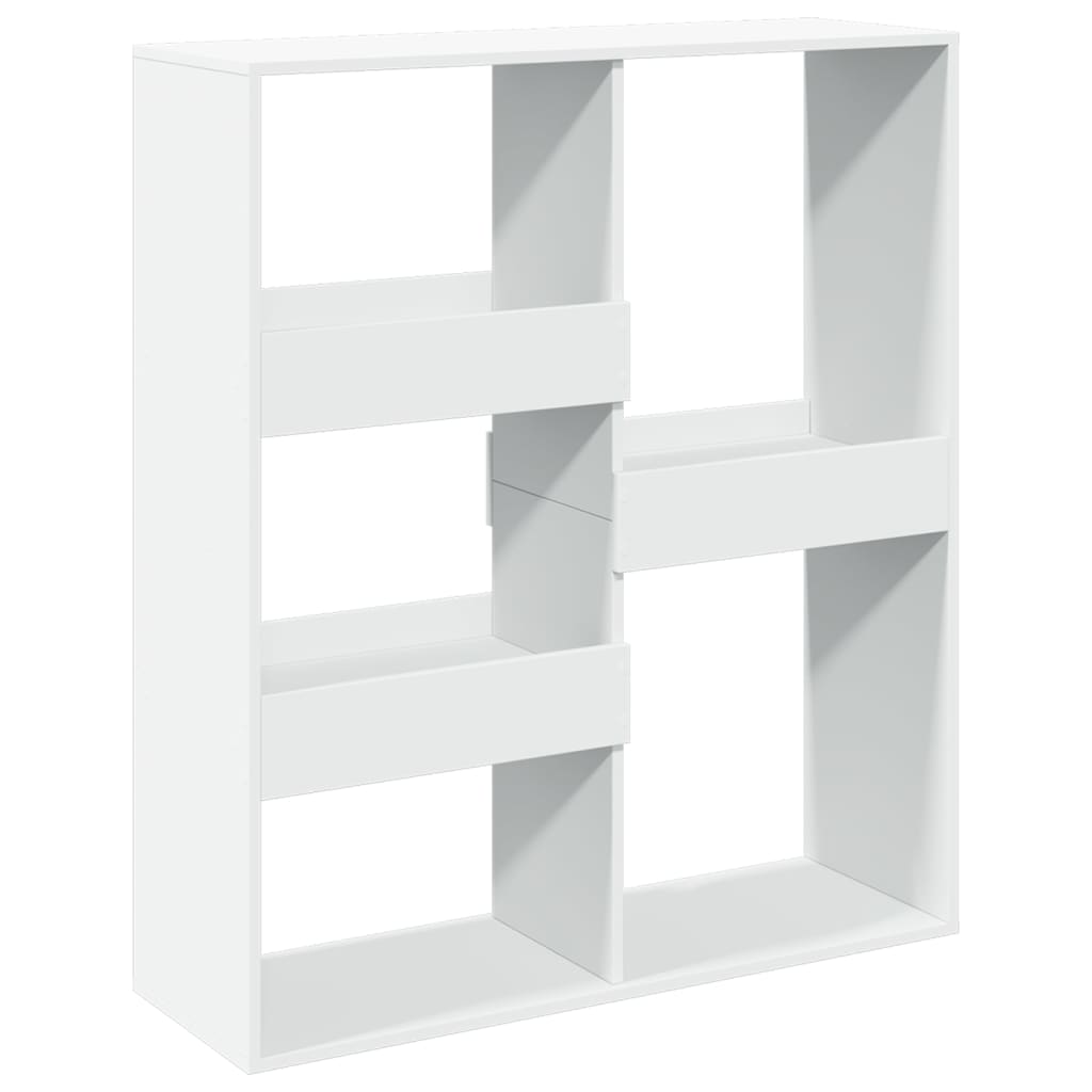 Βιβλιοθήκη/Διαχωριστικό Χώρου Λευκό 100x33x115 εκ. Επεξ. Ξύλο