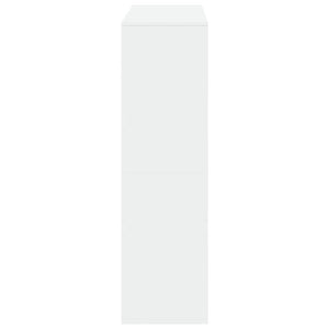 Βιβλιοθήκη/Διαχωριστικό Χώρου Λευκό 100x33x115 εκ. Επεξ. Ξύλο