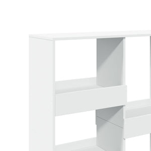Βιβλιοθήκη/Διαχωριστικό Χώρου Λευκό 100x33x115 εκ. Επεξ. Ξύλο