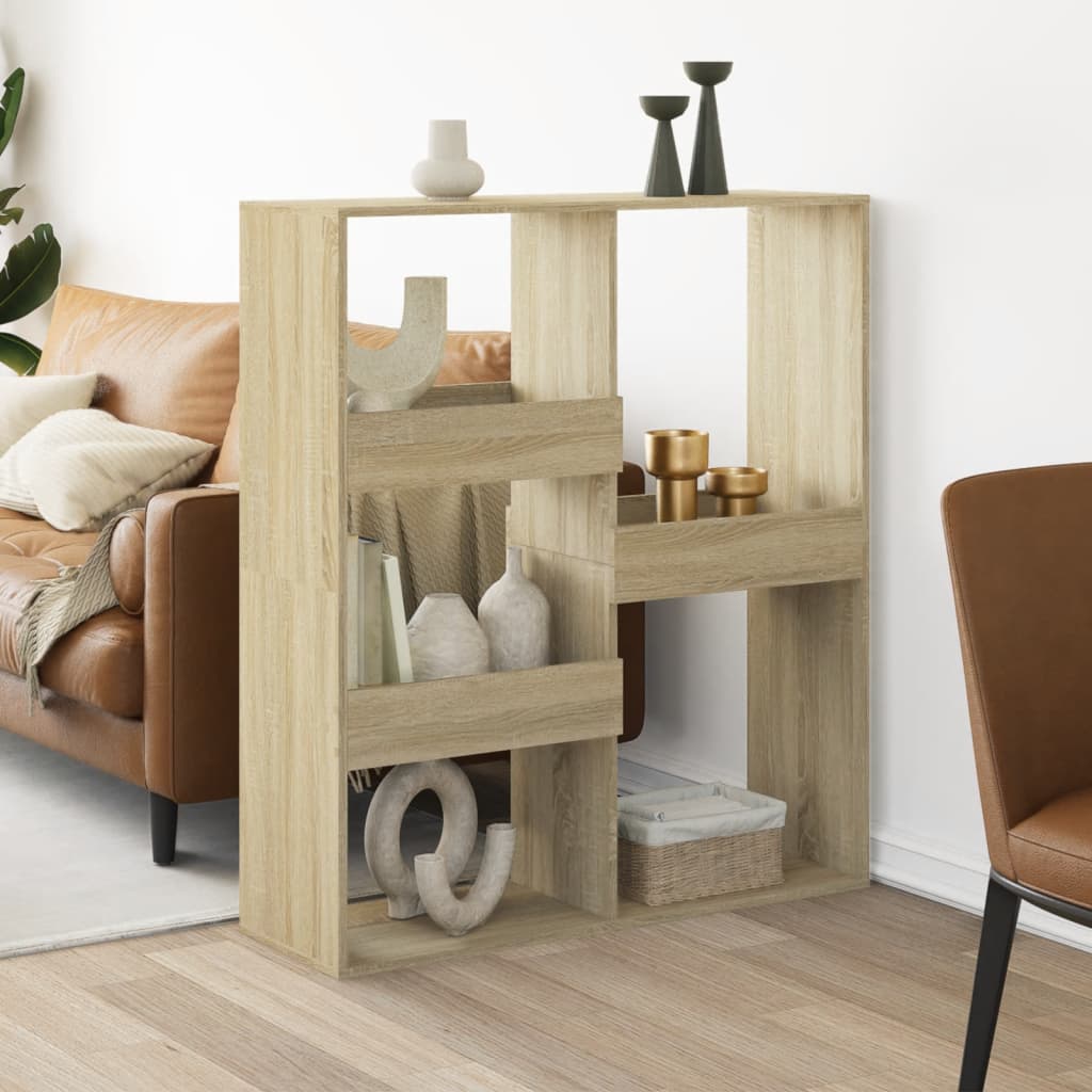 Βιβλιοθήκη/Διαχωριστικό Χώρου Δρυς 100x33x115 εκ. Επεξ. Ξύλο