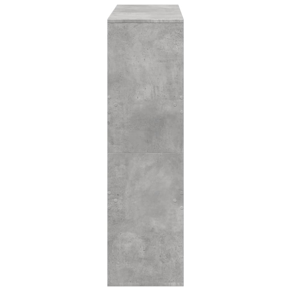 Βιβλιοθήκη/Διαχωριστικό Χώρου Γκρι 100x33x115 εκ. Επεξ. Ξύλο