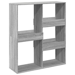 Βιβλιοθήκη/Διαχωριστικό Χώρου Γκρι 100x33x115 εκ. Επεξ. Ξύλο