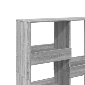 Βιβλιοθήκη/Διαχωριστικό Χώρου Γκρι 100x33x115 εκ. Επεξ. Ξύλο