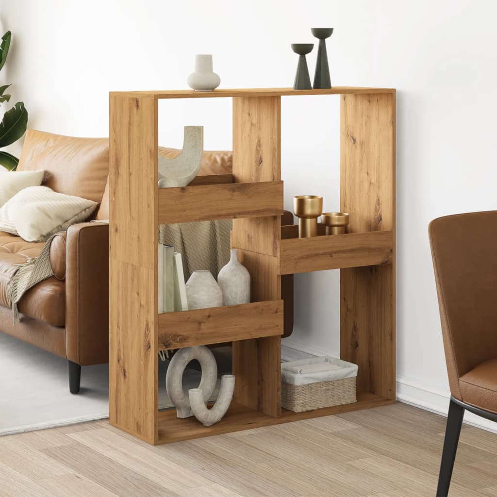 Βιβλιοθήκη/Διαχωριστικό Χώρου Δρυς 100x33x115 εκ. Επεξ. Ξύλο