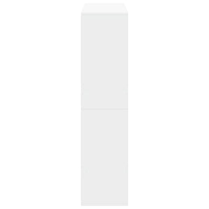 Βιβλιοθήκη/Διαχωριστικό Χώρου Λευκό 100x33x135 εκ. Επεξ. Ξύλο