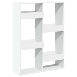 Βιβλιοθήκη/Διαχωριστικό Χώρου Λευκό 100x33x135 εκ. Επεξ. Ξύλο