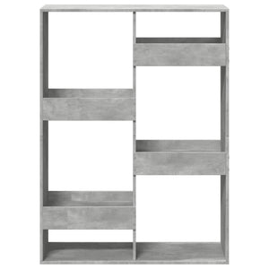 Βιβλιοθήκη/Διαχωριστικό Χώρου Γκρι 100x33x135 εκ. Επεξ. Ξύλο