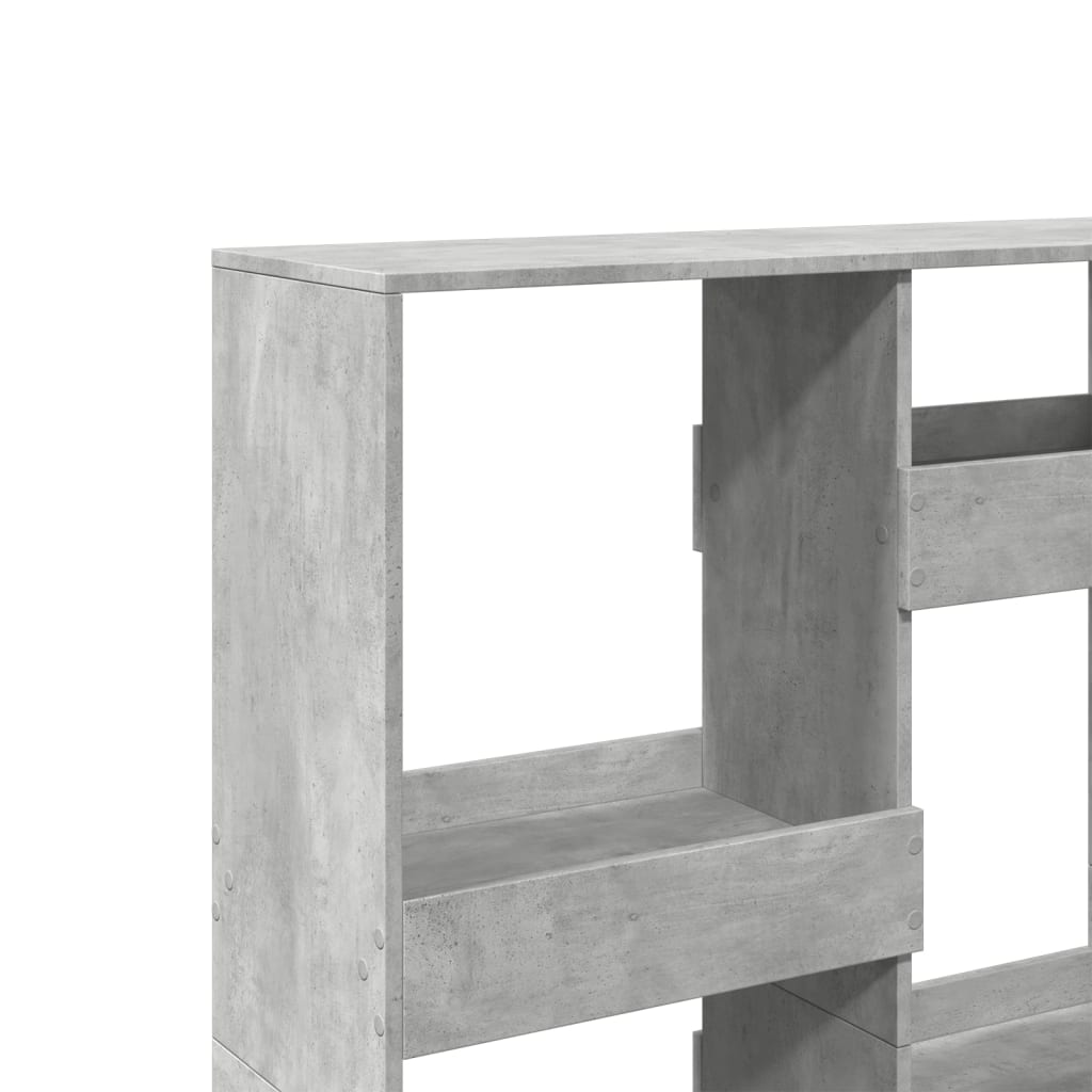 Βιβλιοθήκη/Διαχωριστικό Χώρου Γκρι 100x33x135 εκ. Επεξ. Ξύλο