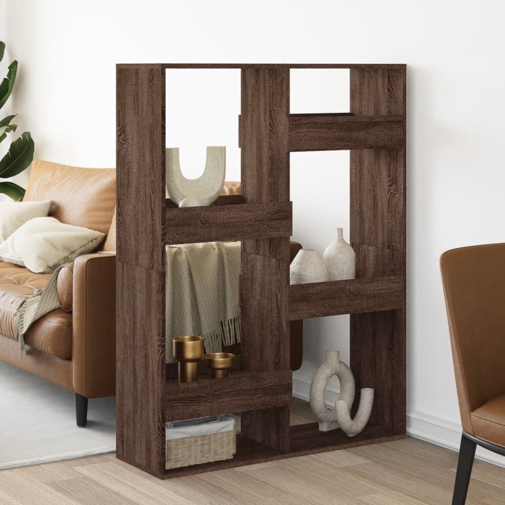 Βιβλιοθήκη/Διαχωριστικό Χώρου Δρυς 100x33x135 εκ. Επεξ. Ξύλο
