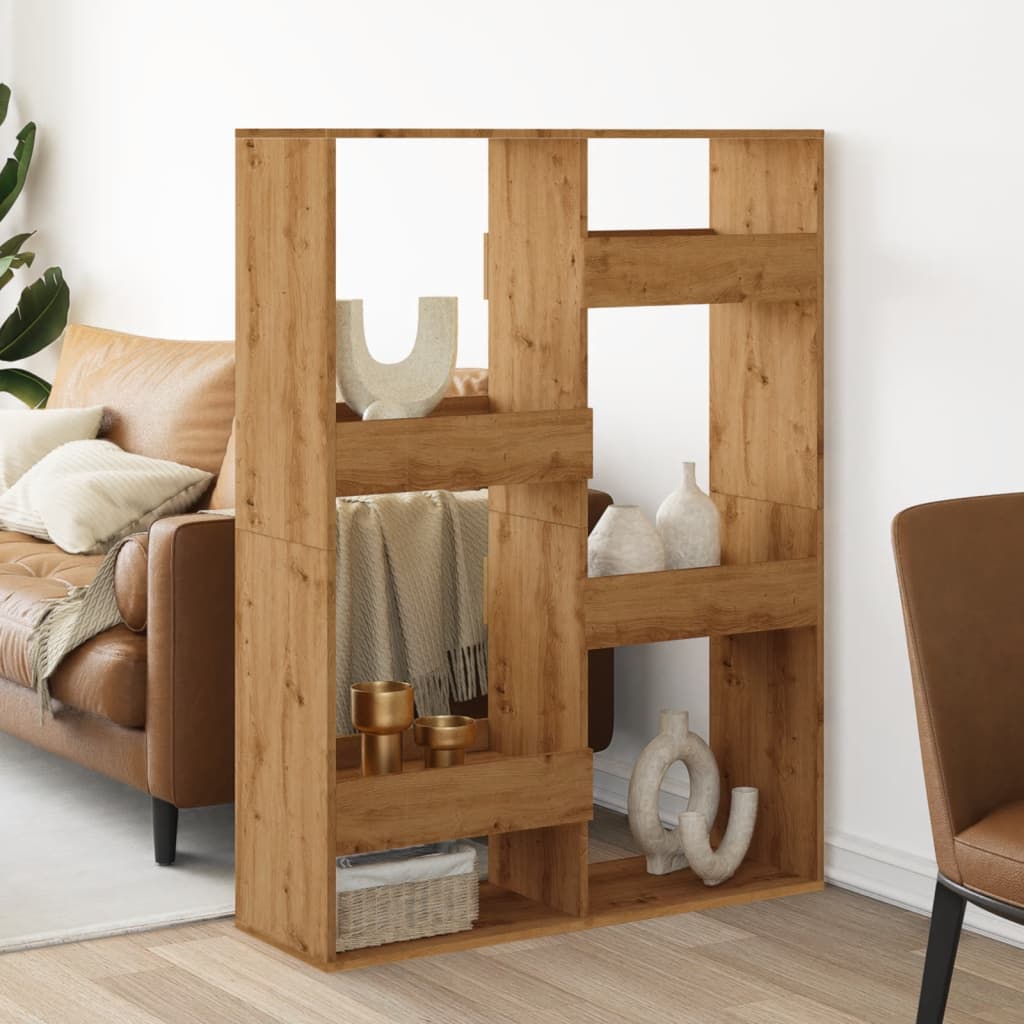 Βιβλιοθήκη/Διαχωριστικό Χώρου Δρυς 100x33x135 εκ. Επεξ. Ξύλο