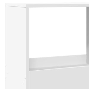 Βιβλιοθήκη/Διαχωριστικό Χώρου Λευκό 100x33x155,5 εκ. Επεξ. Ξύλο