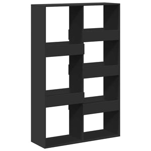 Βιβλιοθήκη/Διαχωριστικό Χώρου Μαύρη 100x33x155,5 εκ. Επεξ. Ξύλο