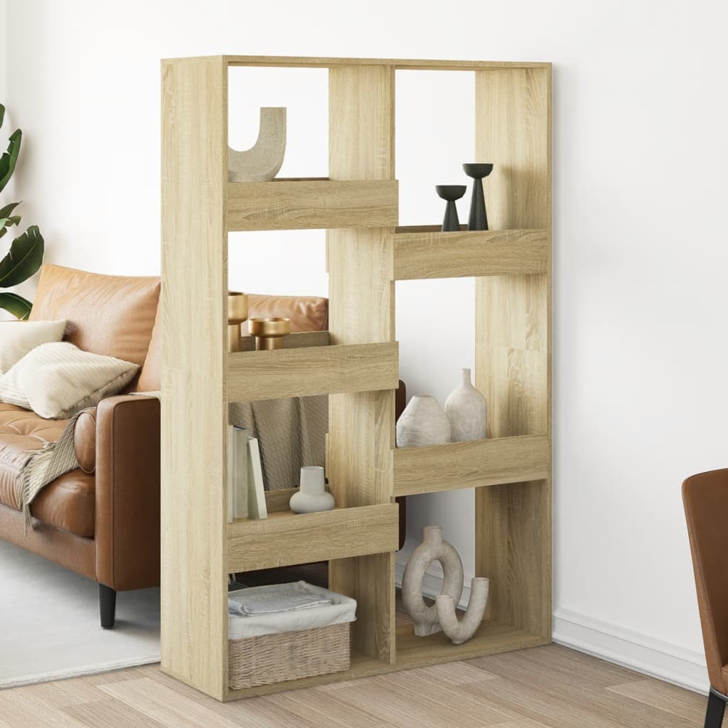 Βιβλιοθήκη/Διαχωριστικό Χώρου Δρυς 100x33x155,5 εκ. Επεξ. Ξύλο