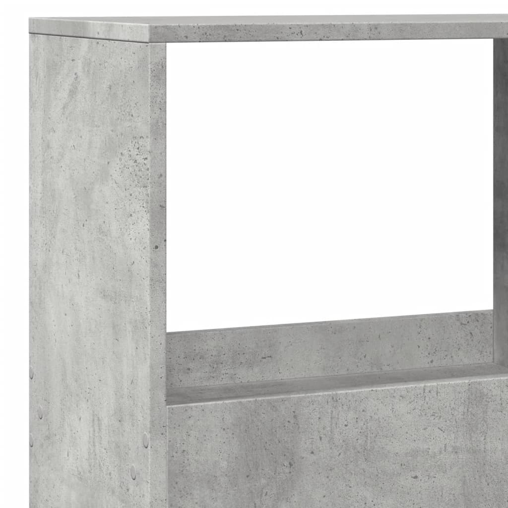 Βιβλιοθήκη/Διαχωριστικό Χώρου Γκρι 100x33x155,5 εκ. Επεξ. Ξύλο - Pakobazaar