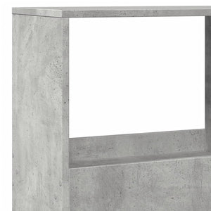 Βιβλιοθήκη/Διαχωριστικό Χώρου Γκρι 100x33x155,5 εκ. Επεξ. Ξύλο - Pakobazaar