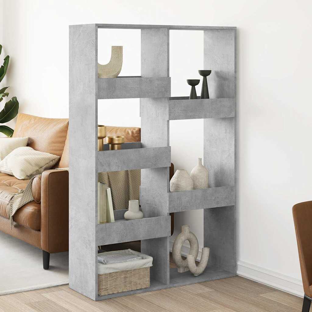 Βιβλιοθήκη/Διαχωριστικό Χώρου Γκρι 100x33x155,5 εκ. Επεξ. Ξύλο - Pakobazaar