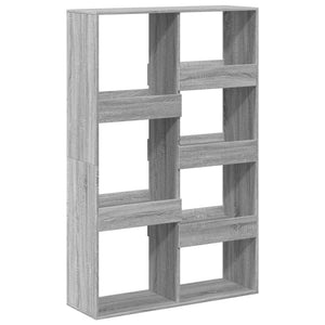 Βιβλιοθήκη/Διαχωριστικό Χώρου Γκρι 100x33x155,5 εκ. Επεξ. Ξύλο