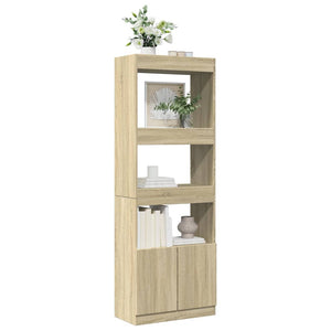 Ντουλάπι Sonoma Δρυς 63x33x180 εκ. από Επεξεργασμένο Ξύλο