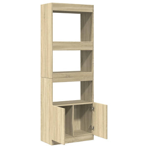 Ντουλάπι Sonoma Δρυς 63x33x180 εκ. από Επεξεργασμένο Ξύλο