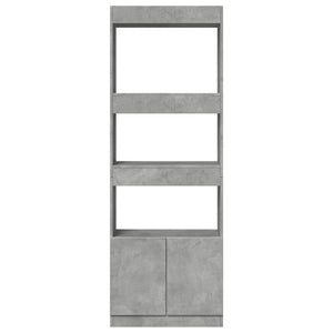 Ντουλάπι Γκρι Σκυρ. 63x33x180 εκ. από Επεξεργασμένο Ξύλο
