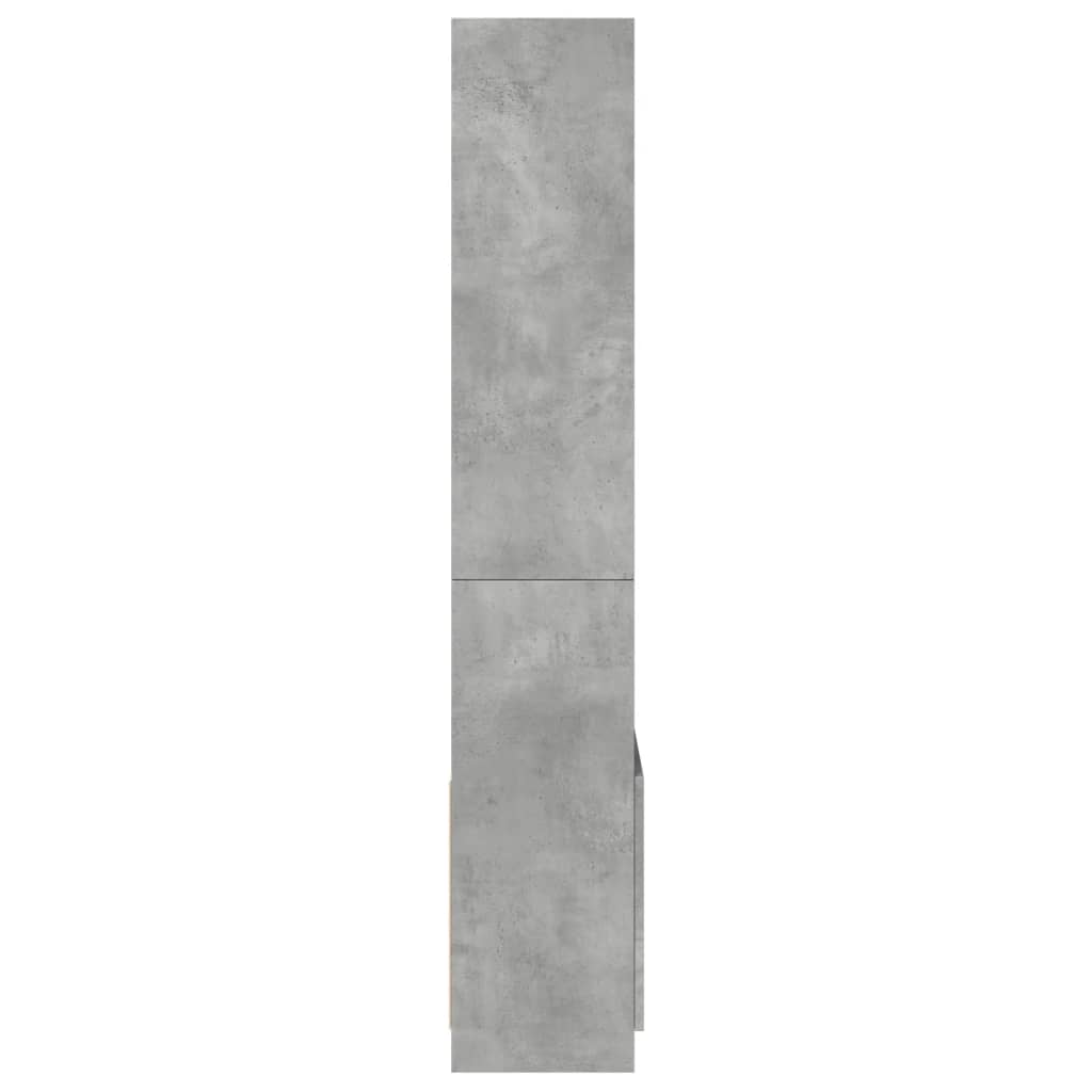 Ντουλάπι Γκρι Σκυρ. 63x33x180 εκ. από Επεξεργασμένο Ξύλο