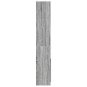 Ντουλάπι Γκρι Sonoma 63x33x180 εκ. από Επεξεργασμένο Ξύλο